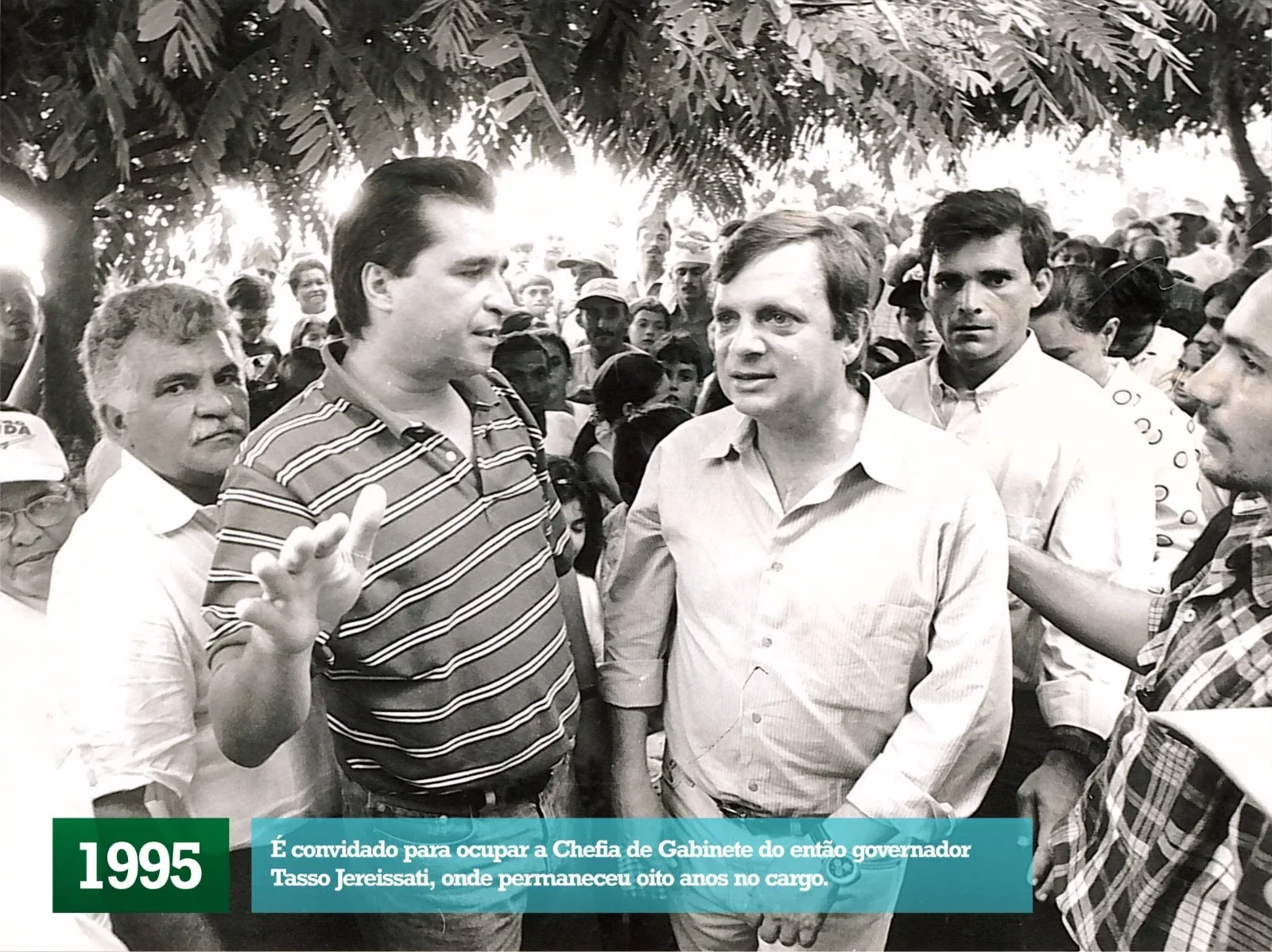 João Jaime em um registro histórico de sua atuação pública.